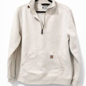 Carhartt Light Tan Quarter-Zip Pullover